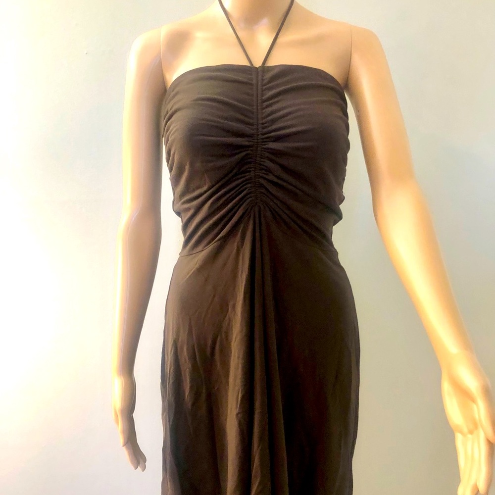 Susana Monaco A-line dress with halter neck tie - Size Large